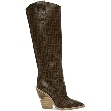 fendi tall boots|fendi high heel boots.